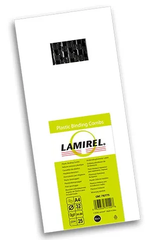 Пластиковые пружины Lamirel Пружина пластиковая, 32 мм, Цвет черный, 25 шт. (арт. LA-78775)