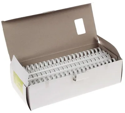 Пластиковые пружины Lamirel Пружина пластиковая 25 мм, Цвет белый, 25 шт. (арт. LA-78772)