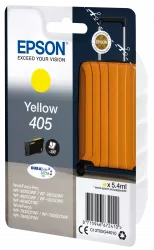 Картридж струйный Epson 405 Suitcase DURABrite Ultra, желтый (300 стр.) (арт. C13T05G44010)