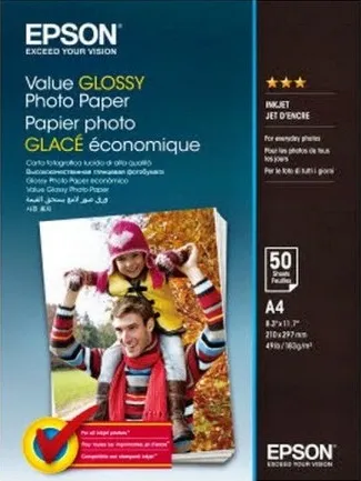 Бумага Epson Value Glossy Photo Paper A4 (50 листов) (арт. C13S400036)