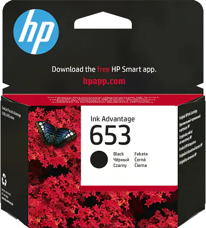 Струйный картридж HP 653 (чёрный, 360 стр.) (арт. 3YM75A)