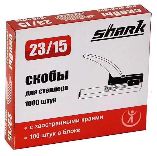 Скобы для степлера Реалист для Shark 23/15 (1000 шт.) (арт. 5762)