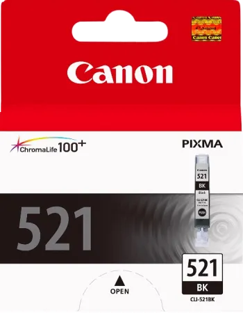 Оригинальный картридж Canon CLI-521 BK (чёрный, 9 мл.) (арт. 2933B004)