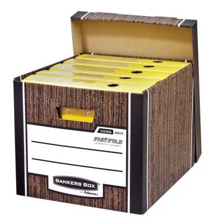 Архивный короб Fellowes Bankers Box Woodgrain сборка FastFold™, 325 x 285 x 385 мм (арт. FS-00610)