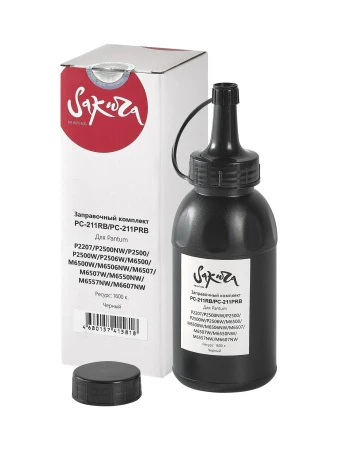 Заправочный комплект Sakura Printing ZKPC-211RB для Pantum, черный, 65гр. (арт. SAZKPC-211RBD1)