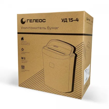 Уничтожитель документов ГЕЛЕОС УД 15-4 (арт. УД15-4)