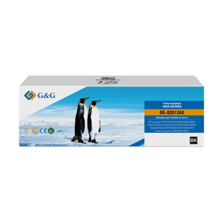 Тонер-картридж G&G (черный, 2 500 стр.) (арт. GG-Q2612AX)
