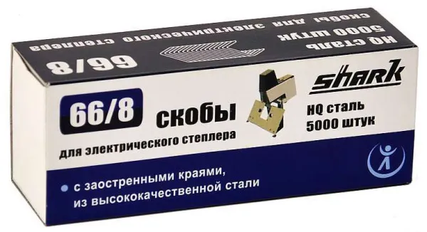 Скобы для степлера Реалист для Shark 66/8 HQ-сталь (5000 шт.) (арт. 5757)