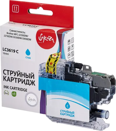 Струйный картридж Sakura Printing LC3619C (голубой, 1500 стр.) (арт. SILC3619CXL)