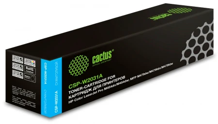 Лазерный картридж Cactus 415A голубой (2100 стр.) (арт. CSP-W2031A)