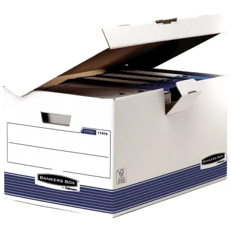 Архивный короб c откидной крышкой Fellowes Bankers Box System Maxi, 390 x 310 x 560 мм (арт. FS-11415)