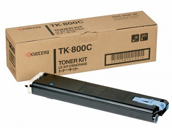 Оригинальный тонер-картридж Kyocera TK-800C (голубой, 10000 стр.) (арт. 370PB5KL)