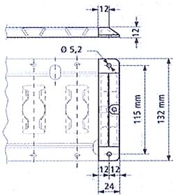 Заглушка MRF для ячеистого профиля креплеия груза, нейлон (арт. 305010605)