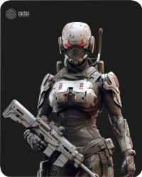Коврик для мыши Cactus Cyborg 300x250x3 мм (арт. CS-MP-D10M)