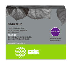 Картридж ленточный Cactus черный (арт. CS-DK22210)