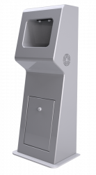 Бесконтактный напольный дезинфектор для рук Фронтайм ДЕЗ1 с аккумулятором. (арт. ДЕЗ1-12V)