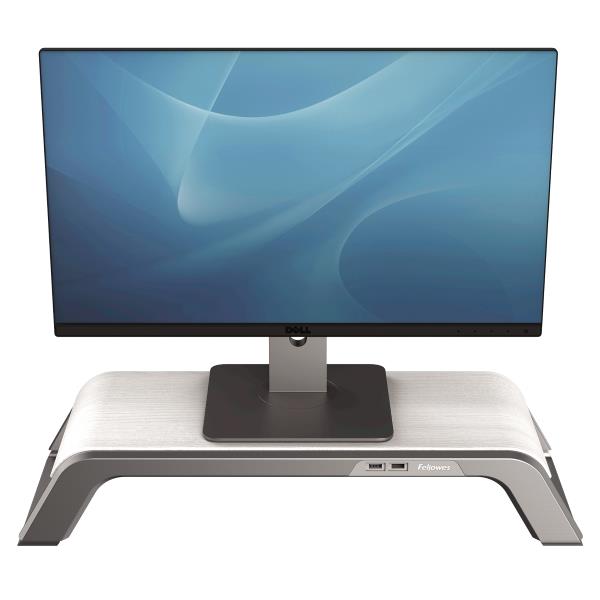 Премиальная подставка для монитора Fellowes Hana™, белая (арт. FS-80642)