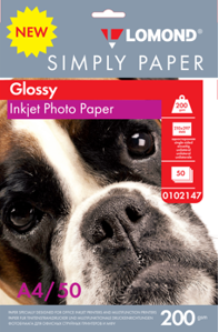 Бумага Lomond Glossy Photo Paper, A4, 200 г/м2 (арт. 0102147)