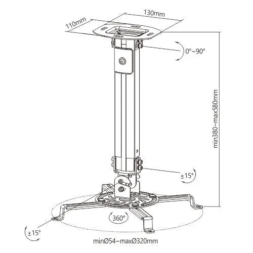 Потолочное крепление FIX PRB-18S (арт. PRB-18S)