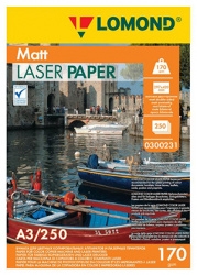 Фотобумага Lomond двухсторонняя, матовая, для лазерной печати, 170 г/м², A3, 250 л. (арт. 0300231)