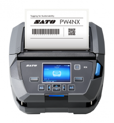Мобильный принтер этикеток Sato PW4NX, 203 dpi, USB, BT, WLAN, отделитель, зажим для ремня (арт. WWPW4100N)