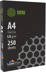 Бумага Cactus (A4, 120г/м2, 250л., белый, CIE 170%) (арт. CS-LPA4120250)