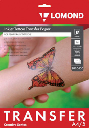 Бумага Lomond для временных татуировок Inkjet Tattoo Transfer, А4, 5 листов (арт. 2010450)