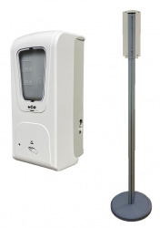 Бесконтактный дезинфектор для рук на стойке HOR DE-006A+ПТ-50 (арт. HOR-DE-006A+ПТ-50)