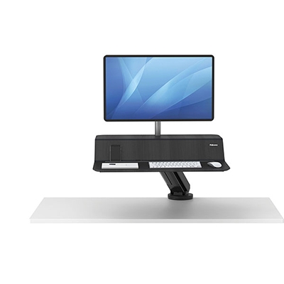 Платформа для работы сидя-стоя Fellowes Lotus RT Sit-Stand Workstation, черная (арт. FS-80815)