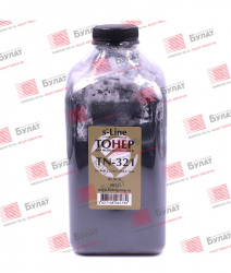 Тонер Булат для Konica Minolta, банка 482г TN-321 (тонер+девелопер) Black БУЛАТ s-Line (арт. EAKM00C224090)