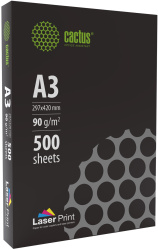 Бумага Cactus (A3, 90г/м2, 500л., белый, CIE 170%) (арт. CS-LPA390500)