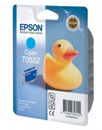 Оригинальный струйный картридж Epson T0552 Cyan (арт. C13T05524010)