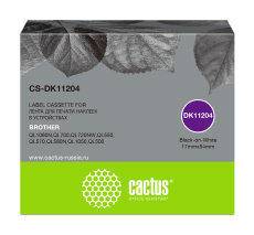 Картридж ленточный Cactus черный (арт. CS-DK11204)