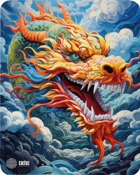 Коврик для мыши Cactus Colorful Dragon 300x250x3 мм (арт. CS-MP-D07M)