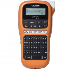 Принтер этикеток Brother P-touch E-110VP + 10 дополнительных кассет с лентами (арт. PTE110VPR1BUND)