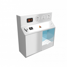 Бесконтактный навесной дезинфектор для рук BM Sanitar. Объем бака: 3 литра