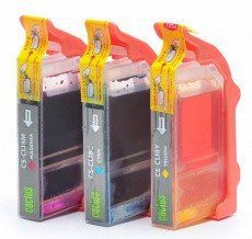 Картридж Cactus голубой/пурпурный/желтый набор (36мл) для Canon (арт. CS-CLI8C/M/Y)
