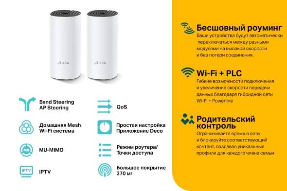 Mesh-система TP-Link Deco P9(2-Pack) (арт. Deco P9(2-Pack))