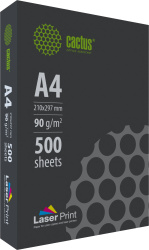 Бумага Cactus (A4, 90г/м2, 500л., белый, CIE 170%) (арт. CS-LPA490500)