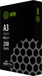 Бумага Cactus (A3, 250г/м2, 250л., белый, CIE 170%) (арт. CS-LPA3250250)