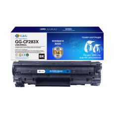 Тонер-картридж G&G (черный, 2 200 стр.) (арт. GG-CF283X Universal)