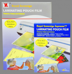 Пленка для ламинирования Royal Sovereign самоклейка, А4, 100мкм (100 шт.) (арт. 2027)