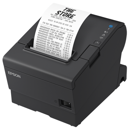 Чековый принтер Epson TM-T88VII (132): USB, Ethernet, PoweredUSB, Black (арт. C31CJ57132)