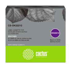 Ленточный картридж Cactus DK-22212 черный (арт. CS-DK22212)