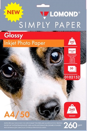 Бумага Lomond Glossy Photo Paper, 10 x 15, 260 г/м2 (арт. 0102165)