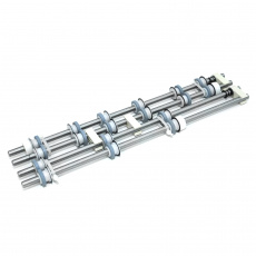 Нож верхний / нижний, в сборе, 54х90, Warrior 21171 #21171C-1