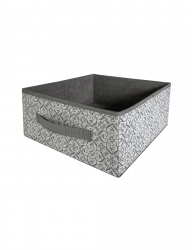 Короб ГЕЛЕОС раскладной с ручкой, «Грей» / Серый, 31х31х15 см (арт. ГРЕ-185)