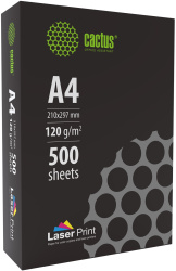 Бумага Cactus (A4, 120г/м2, 500л., белый, CIE 170%) (арт. CS-LPA4120500)