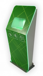 Бесконтактный напольный дезинфектор для рук 1ART-GROUP 1APT-H. Подсветка, дренаж, емкость бака 10 л. (арт. 1APT-Н)