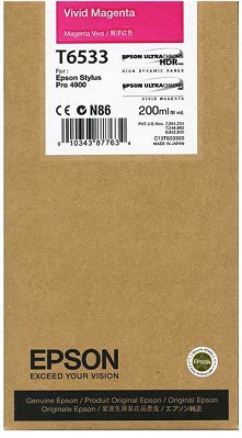 Картридж Epson T6533 (арт. C13T653300)